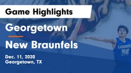 Georgetown  vs New Braunfels  Game Highlights - Dec. 11, 2020