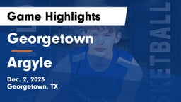 Georgetown  vs Argyle  Game Highlights - Dec. 2, 2023