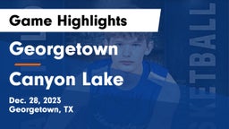 Georgetown  vs Canyon Lake  Game Highlights - Dec. 28, 2023