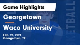 Georgetown  vs Waco University Game Highlights - Feb. 23, 2024