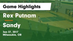Rex Putnam  vs Sandy Game Highlights - Jan 27, 2017