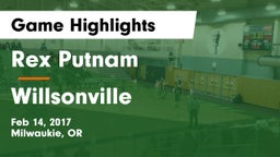 Rex Putnam  vs Willsonville Game Highlights - Feb 14, 2017