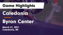 Caledonia  vs Byron Center  Game Highlights - March 31, 2021