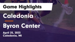Caledonia  vs Byron Center  Game Highlights - April 25, 2023