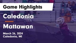 Caledonia  vs Mattawan  Game Highlights - March 26, 2024