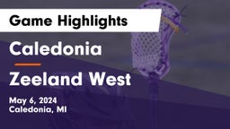 Caledonia  vs Zeeland West  Game Highlights - May 6, 2024