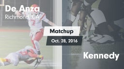 Matchup: De Anza  vs. Kennedy 2016