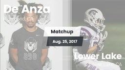 Matchup: De Anza  vs. Lower Lake  2017