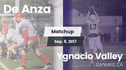 Matchup: De Anza  vs. Ygnacio Valley  2017