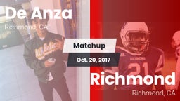 Matchup: De Anza  vs. Richmond  2017