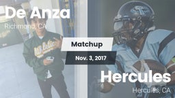 Matchup: De Anza  vs. Hercules  2017