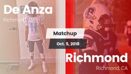 Matchup: De Anza  vs. Richmond  2018