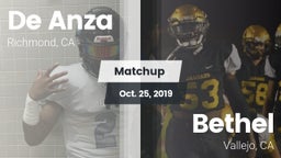 Matchup: De Anza  vs. Bethel  2019