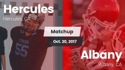 Matchup: Hercules  vs. Albany  2017