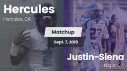 Matchup: Hercules  vs. Justin-Siena  2018