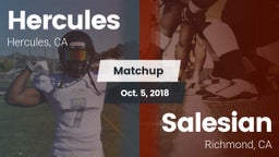 Matchup: Hercules  vs. Salesian  2018