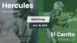Matchup: Hercules  vs. El Cerrito  2019