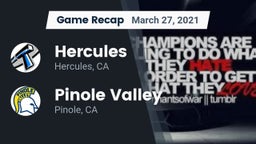 Recap: Hercules  vs. Pinole Valley  2021
