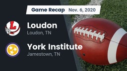 Recap: Loudon  vs. York Institute 2020