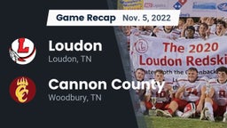 Recap: Loudon  vs. Cannon County  2022