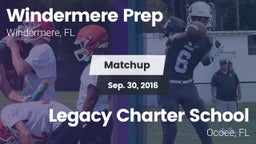 Matchup: Windermere Prep vs. Legacy Charter School 2016