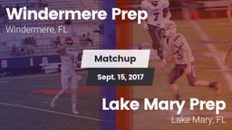 Matchup: Windermere Prep vs. Lake Mary Prep  2017