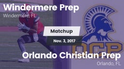 Matchup: Windermere Prep vs. Orlando Christian Prep  2017