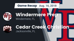 Recap: Windermere Prep  vs. Cedar Creek Christian  2018