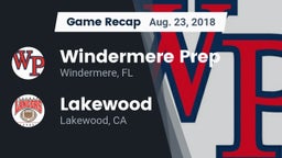 Recap: Windermere Prep  vs. Lakewood  2018