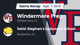 Recap: Windermere Prep  vs. Saint Stephen's Episcopal School 2018