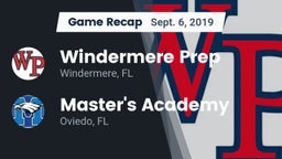 Recap: Windermere Prep  vs. Master's Academy  2019