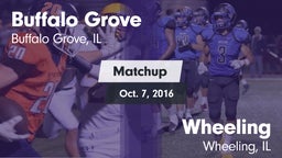 Matchup: Buffalo Grove High vs. Wheeling  2016