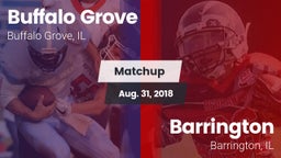 Matchup: Buffalo Grove High vs. Barrington  2018