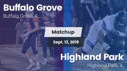 Matchup: Buffalo Grove High vs. Highland Park  2019