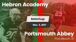 Matchup: Hebron Academy  vs. Portsmouth Abbey  2017