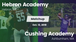 Matchup: Hebron Academy  vs. Cushing Academy  2018