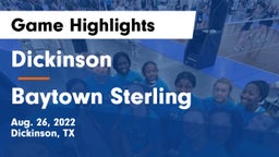 Dickinson  vs Baytown Sterling Game Highlights - Aug. 26, 2022