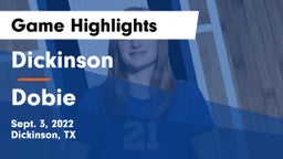 Dickinson  vs Dobie Game Highlights - Sept. 3, 2022