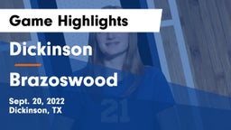 Dickinson  vs Brazoswood Game Highlights - Sept. 20, 2022