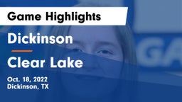 Dickinson  vs Clear Lake  Game Highlights - Oct. 18, 2022