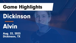 Dickinson  vs Alvin Game Highlights - Aug. 22, 2023