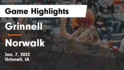 Grinnell  vs Norwalk  Game Highlights - Jan. 7, 2022