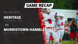 Recap: Heritage  vs. Morristown-Hamblen West  2016