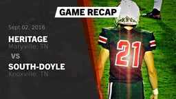 Recap: Heritage  vs. South-Doyle  2016