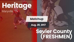 Matchup: Heritage  vs. Sevier County  (FRESHMEN) 2017
