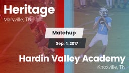 Matchup: Heritage  vs. Hardin Valley Academy  2017