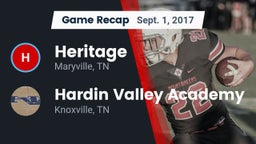 Recap: Heritage  vs. Hardin Valley Academy  2017