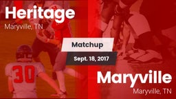 Matchup: Heritage  vs. Maryville  2017