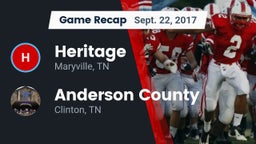 Recap: Heritage  vs. Anderson County  2017