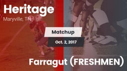 Matchup: Heritage  vs. Farragut  (FRESHMEN) 2017